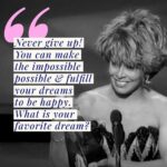 Tina Turner Instagram - There is so much happiness for you out there. Take it and fulfill your dreams! In my new book “Happiness Becomes You” I would like to tell you everything about my spiritual journey. Find out what’s my favorite dream and order your copy here: https://lnk.to/HappinessBecomesYou #happinessbecomesyou @atriabooks @harpercollins
