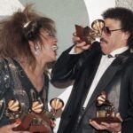 Tina Turner Instagram - Tina Turner and Lionel Richie celebrating their Grammy wins on February, 26 in 1985 in Los Angeles. Tina took home Record Of The Year along with two other awards, while Lionel scored Album Of The Year and Producer Of The Year (Non-Classical).