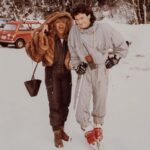 Tina Turner Instagram – Tina Turner and Erwin Bach enjoying the snow in 1986.