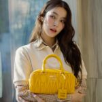 Tipnaree Weerawatnodom Instagram - @MiuMiu 💛✨ #MiuMiu #MiuArcadie