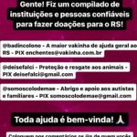 Titi Müller Instagram - O momento é de ajudar e também COBRAR! O próximo refugiado climático pode ser você.