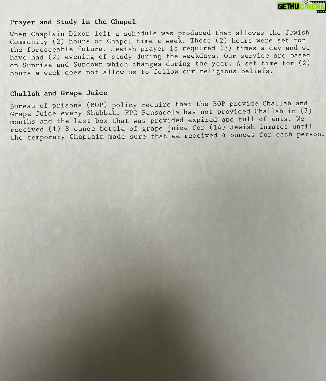 Todd Chrisley Instagram - STOP - READ! Religious freedoms being denied at FPC PENSACOLA and rampant abuse! I received this earlier this morning along with info about an inmate who was assaulted by a staff member that took a steel rod and hit the inmate in his testicles and was sent to the hospital where he was diagnosed with sepsis from the trauma!! I am now helping this family locate counsel to protect their family member!!