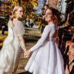 Tommy Dorfman Instagram - i married my best friend and didn’t tell anyone except @hunterabrams who came and photographed us towards the end of last year. we bought our own dresses @doverstreetmarketnewyork where i used to work before acting, and it was perfect. a few weeks ago we decided to say let’s celebrate this our way, so we we something for @voguemagazine and @vogueweddings because we love each other and the world should know!!!! ok???! and if you’re mean to her i’ll 🔪 also BIG thank you @liamnhess and @guiducci @alexandramacon ♡
