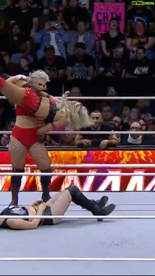 Toni Rossall Instagram - @saraya and Harley Cameron @danni_ellexo are taking on AEW Women’s World Champion @tonistorm_ and @mariahmayx! Watch #AEWDynamite LIVE on TBS!