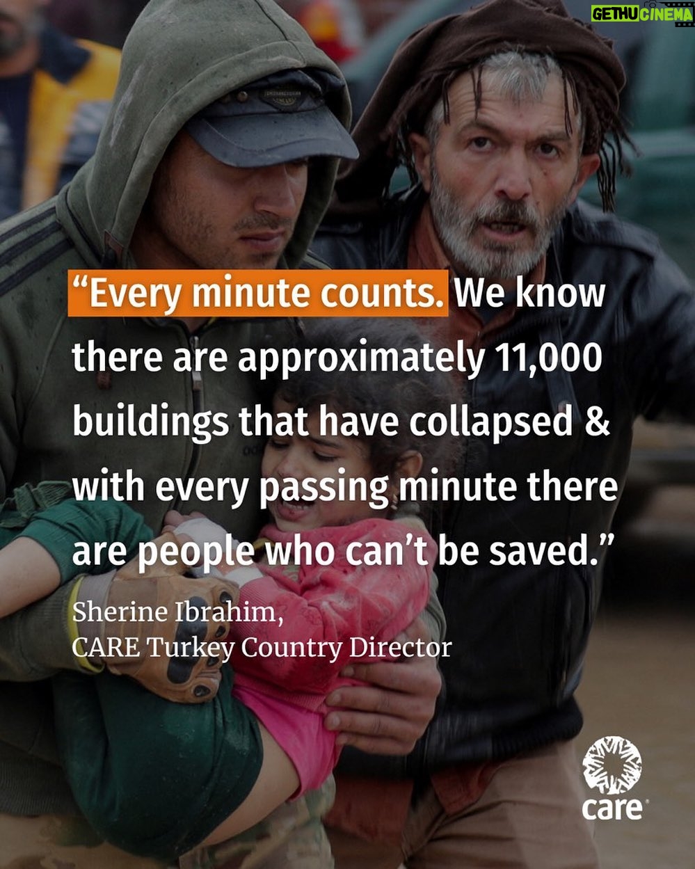 Torrey DeVitto Instagram - In #Turkey and #Syria, thousands of people have died and many more are injured following two powerful earthquakes and dozens of aftershocks. Heavy snow and rain is making rescue efforts especially difficult. Most of the devastation in Turkey is an area that is home to millions of Syrian refugees. @careorg is preparing to distribute much needed relief items including food, shelter, hygiene kits, warm weather supplies and cash assistance. Click the link in my bio to dontate to provide emergency supplies to families in need.