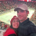 Torrey DeVitto Instagram - Surprised @jlapine17 with a @detroitredwings hockey game, but I guess he walked away with two surprises because this non-sports girl just turned into a HUGE redwings fan! Thanks for having us out, we will be back! #detroitredwings