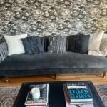 Torrey DeVitto Instagram - I love playing with wallpaper ! It’s such an easy way to change, cozy up or play up any room. 😍 We did our library, guest bedroom, powder room, hallway and office. Should we do our bedroom next ??? … 🤔 I highly recommend checking out @york_wallcoverings & @astreetprints for a ton of really beautiful wallpaper options!