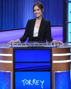 Torrey DeVitto Instagram - Against the advice of my younger self, current self and future self, I went on #CelebrityJeopardy ! 💥 Join me TONIGHT @ 8/7c on ABC , and stream on Hulu. #plannedparenthood