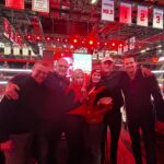 Torrey DeVitto Instagram - Surprised @jlapine17 with a @detroitredwings hockey game, but I guess he walked away with two surprises because this non-sports girl just turned into a HUGE redwings fan! Thanks for having us out, we will be back! #detroitredwings