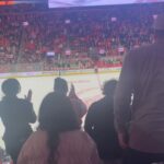 Torrey DeVitto Instagram - Surprised @jlapine17 with a @detroitredwings hockey game, but I guess he walked away with two surprises because this non-sports girl just turned into a HUGE redwings fan! Thanks for having us out, we will be back! #detroitredwings