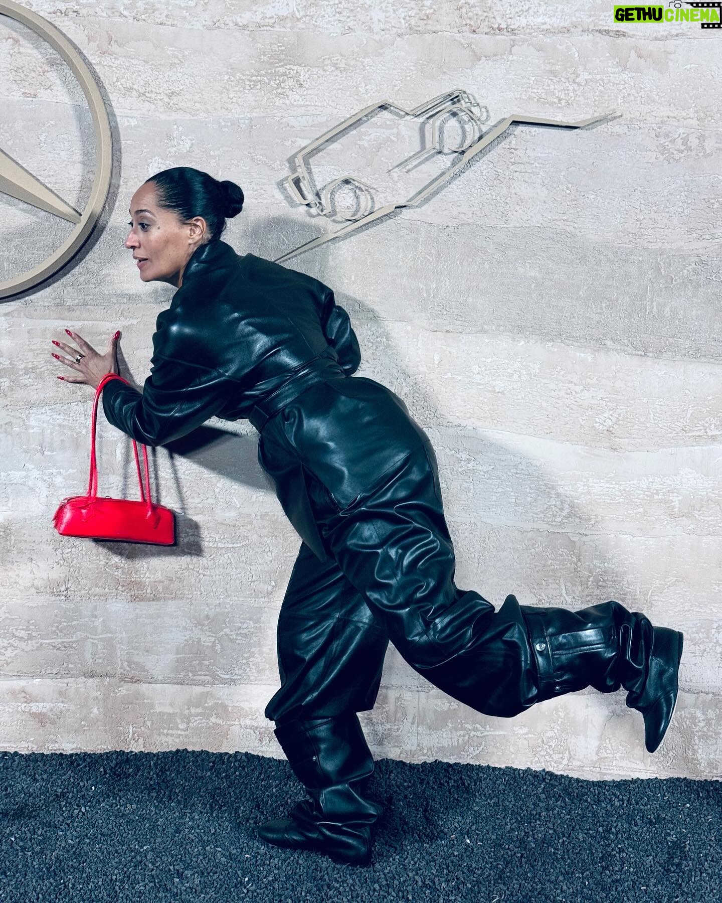 Tracee Ellis Ross Instagram - I put on some leatha and went to a car thing… thank you @mercedesbenzusa #g580