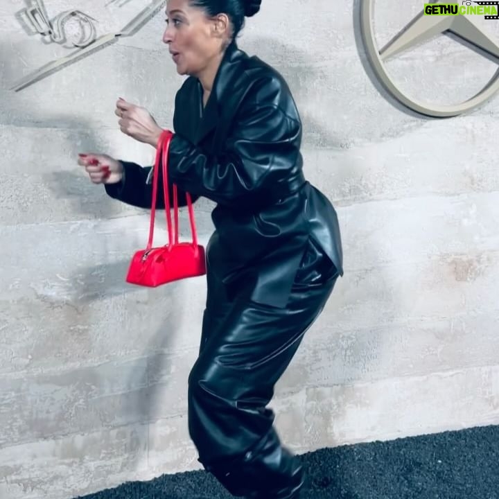 Tracee Ellis Ross Instagram - I put on some leatha and went to a car thing… thank you @mercedesbenzusa #g580