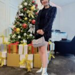 Tracy Chu Instagram - I love Christmas and the best part about it is the Christmas party and gift exchanges! 😍 🎁 Wearing the perfect party outfit and setting up my mini Christmas village from my favorite Marks & Spencer to add a sparking touch to the party ✨✨ Merry Christmas! 🎄 🎄 @marksandspencerhk #MarksandSpencer #MandSHK #lovechristmas #lovemands #thisisnotjust #mandsfood #mandschristmas