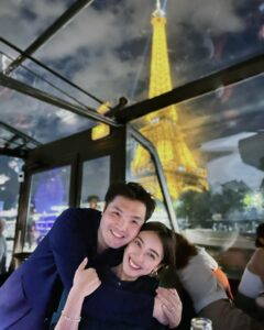 Tracy Chu Instagram - Got engaged in Paris, then a year of wedding planning, three years of covid restrictions and now we are back again. Happy 4 year anniversary. ♥️