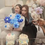 Tracy Chu Instagram - The gang is getting bigger and celebrations are getting happier. 🎂🎉🍾 Happy birthday @roxannetong !🎈Missing you @misskayicheung ❤️