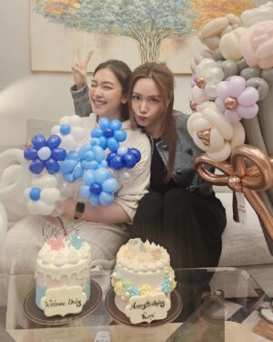Tracy Chu Instagram - The gang is getting bigger and celebrations are getting happier. 🎂🎉🍾 Happy birthday @roxannetong !🎈Missing you @misskayicheung ❤️