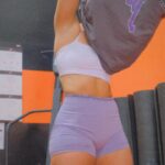 Tracy Cortez Instagram - 🔐 locked in… • Wearing the new new 🐺 Amplify SE Gravity Short 4.5” in Aquari & Amplify Gemini Bra in White Discount code for $$ off > CORTEZMMA 🫶🏽 🔗 LINK IN BIO!!!