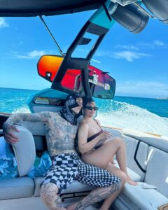 Travis Barker Instagram - Happy Birthday to my beautiful wife, soulmate and best friend forever. I love you, I love our life together. Thank you for being the most amazing wife a person could ask for. Here’s to many more years of adventures together ❤️‍🔥