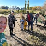 Tricia Helfer Instagram - Garden wintering has started. #Alberta #familytime
