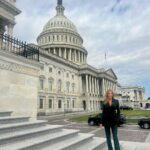 Tricia Helfer Instagram - First meetings done and now awaiting the reception! Honored to be here discussing the Humane Cosmetics Act. #saveralph #humanecosmetics www.humanesociety.org/tricia Link in bio.