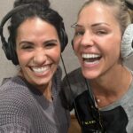 Tricia Helfer Instagram - A little podcast taping fun today with these lovely folks! And so great to work together again with @tiffany_smith !!! @cmanthology @pezzabrain