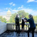 Tricia Helfer Instagram - First meetings done and now awaiting the reception! Honored to be here discussing the Humane Cosmetics Act. #saveralph #humanecosmetics www.humanesociety.org/tricia Link in bio.