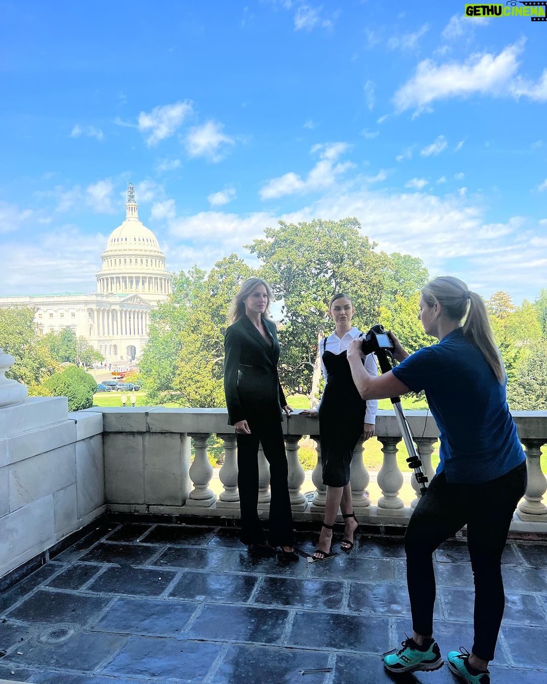 Tricia Helfer Instagram - First meetings done and now awaiting the reception! Honored to be here discussing the Humane Cosmetics Act. #saveralph #humanecosmetics www.humanesociety.org/tricia Link in bio.