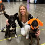 Tricia Helfer Instagram - Just met these cuties @highcaliber_k9s at @collectiveconvention 🐕🐕🐾🐾