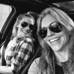 Tricia Helfer Instagram - When your pal comes to Atlanta for a convention and makes the trek out to the country to see you…and then Larry tries to eat her skirt before you take her back into the city 😂 @therealkateesackhoff miss ya already.