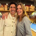 Tricia Helfer Instagram - When your onscreen hubby shows up to the wrap party clean shaven and now looks like your onscreen hubby’s younger brother 😂 Been a pleasure working with you, @tarekbisharaofficial Couldn’t have asked for a better teammate for this emotional story we told. #HelloBeautiful @hellobeautifulmovie