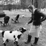 Tricia Helfer Instagram - When your pal comes to Atlanta for a convention and makes the trek out to the country to see you…and then Larry tries to eat her skirt before you take her back into the city 😂 @therealkateesackhoff miss ya already.