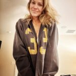 Tricia Helfer Instagram - When someone gives you a hoodie and they don’t know the “33” connection, you enjoy wearing it even more cause ya got a secret 😉 #bsg