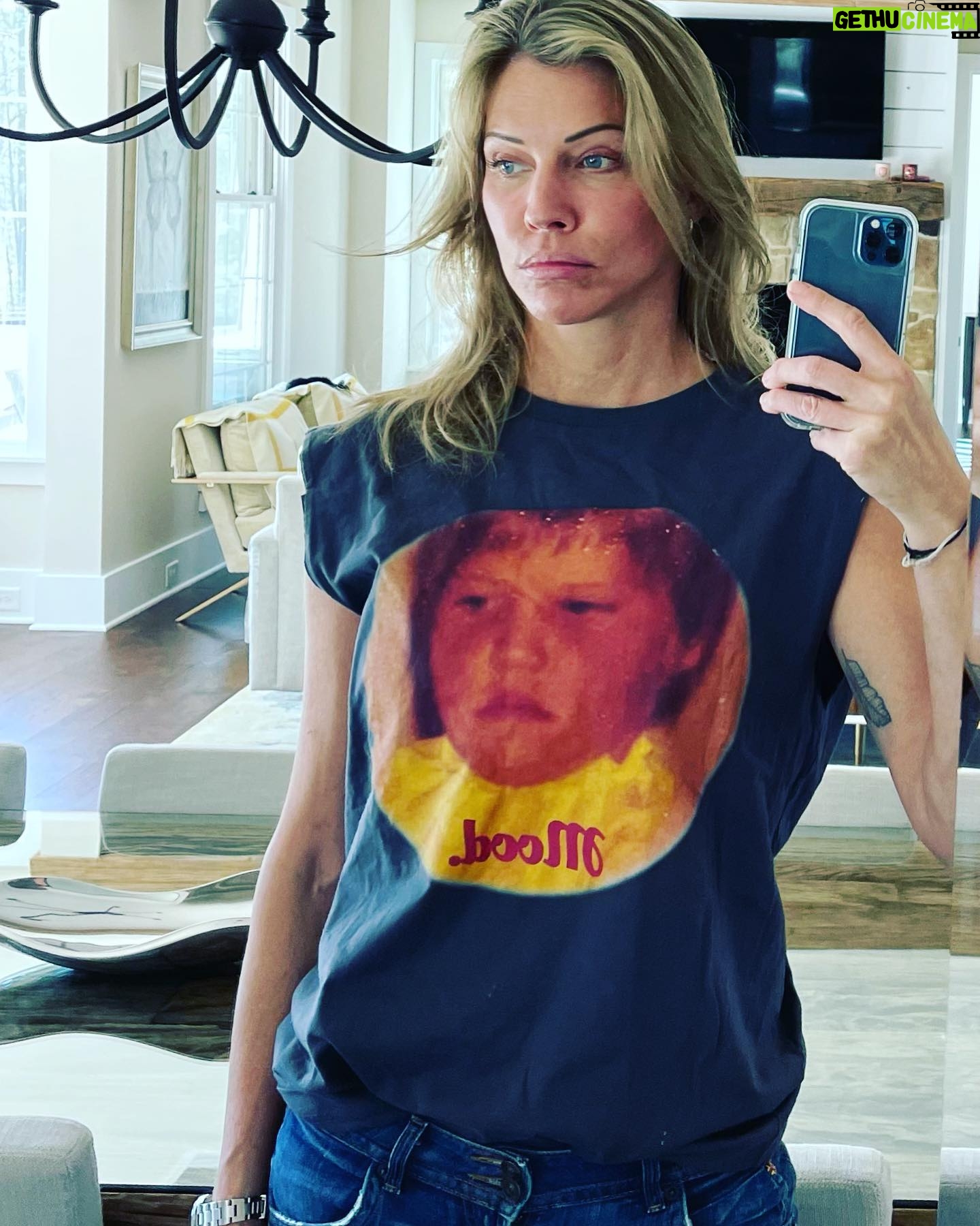 Tricia Helfer Instagram - Many moons between, but the same resting bitch face 😜 #mood