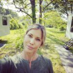 Tricia Helfer Instagram – Trailer life.  Pollen is killing the crew today.  We’re all sneezing and watery eyes.  At least we’re in it together 😜 #filming