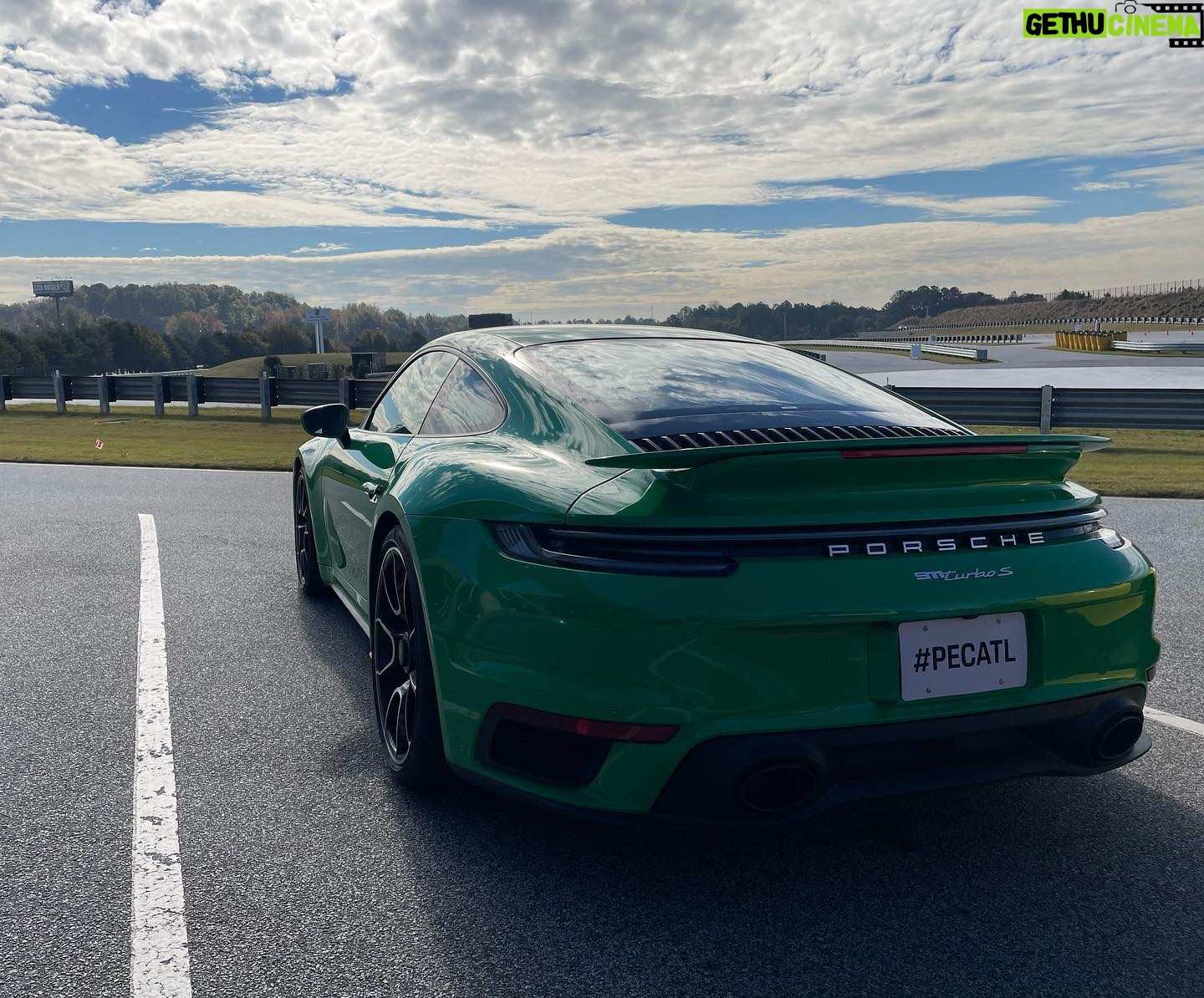 Tricia Helfer Instagram - So much fun at the Porsche Experience Center today. Got to test out the 911 Turbo S vs 911 GT3 for 90min with the best instructor, Michael. If you’re in the Atlanta area be sure to check it out. Thanks to @pecatl for having me out 😊 #pecatl
