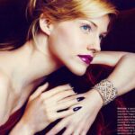 Tricia Helfer Instagram - Wearing #dracula ‘s nails long before I knew I’d be playing the vampire for @netflixvanhelsing and having @jenniferkaminskico put them on me everyday of filming. #tb thx to @triciahelfersupermodel #lovemyjob