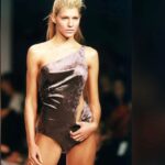 Tricia Helfer Instagram - Thx @triciahelfersupermodel for digging some of my old work up. Seeing these makes me wish I had these two outfits. Love the skirt and top for a press event 😜 #grèsparis #designer #runway