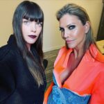 Tricia Helfer Instagram - Backstage green room waiting to start #Look gala with the fabulous @omgitsmeg Thx @modemodelsintl @contemporarycalgary for having me. Meg, amazing to meet you.