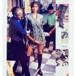 Tricia Helfer Instagram - Posted in stories awhile back but @brianmagallones said I had to post in the feed. Wish I had this photo in original so I could frame. And also wish I could remember taking it! Gianni was always so kind. Loved working with him. #versace #tb