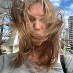 Tricia Helfer Instagram - Walking to get groceries on the Gold Coast and forgetting a hair tie. 😜