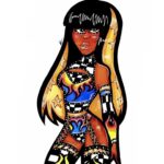 Trinity Instagram – #Repost @wonder_draw04
・・・
Here’s my new drawing of @trinity_fatu 🧡💙🖤 ✍️ An outfit that I invented😁 #trinitystar #impact #impactwrestling #ilustration #newdrawing #portraitdrawing #portrait #traditionalart #originalart #womenwrestling #fanart #wrestlingfanart #glow #trinityfatu
