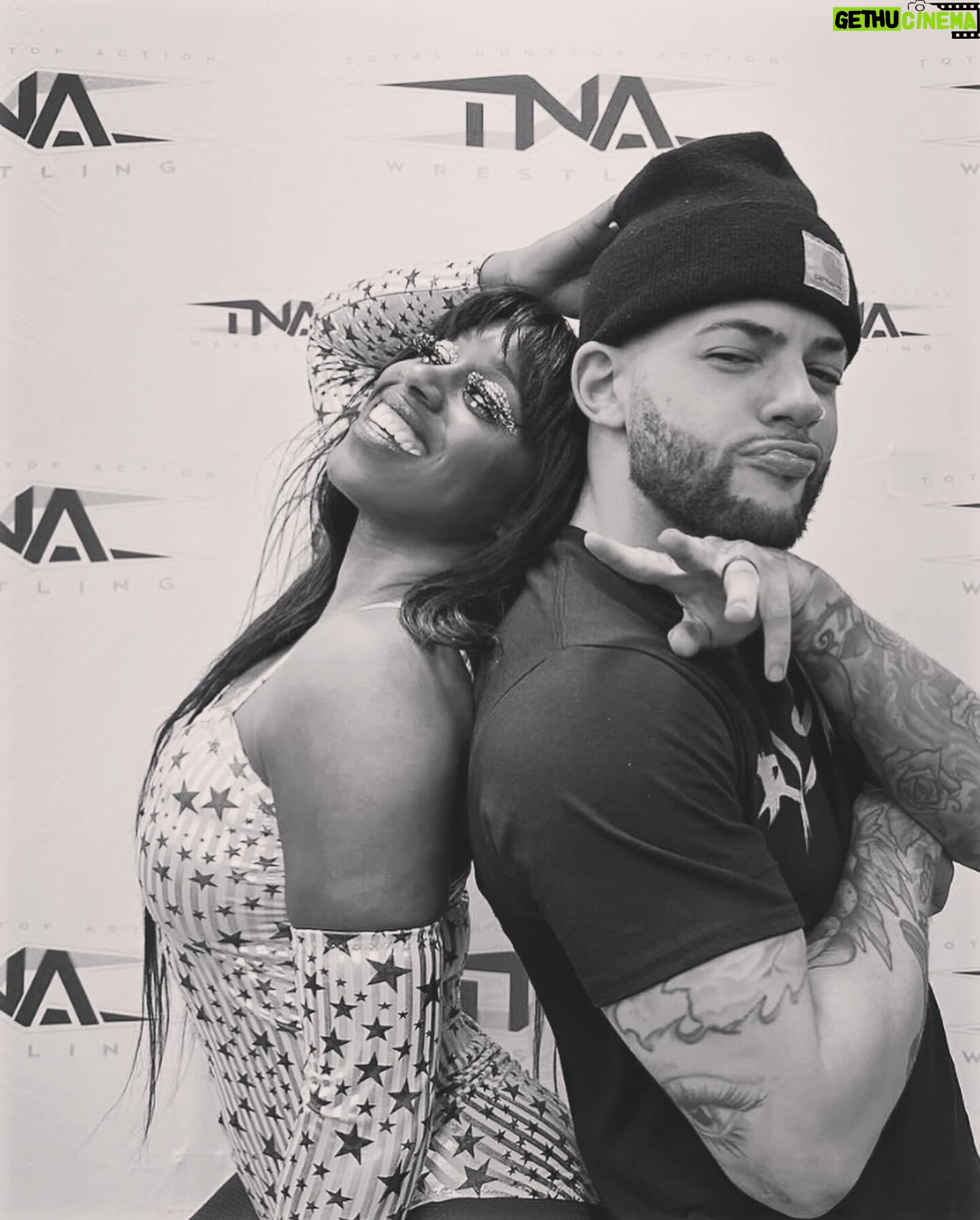 Trinity Instagram - The friend I never knew I needed! Luv ya Trey Trey you rascal you @thetreymiguel thanks for always helping me get better in the ring 😝 #tnawrestling