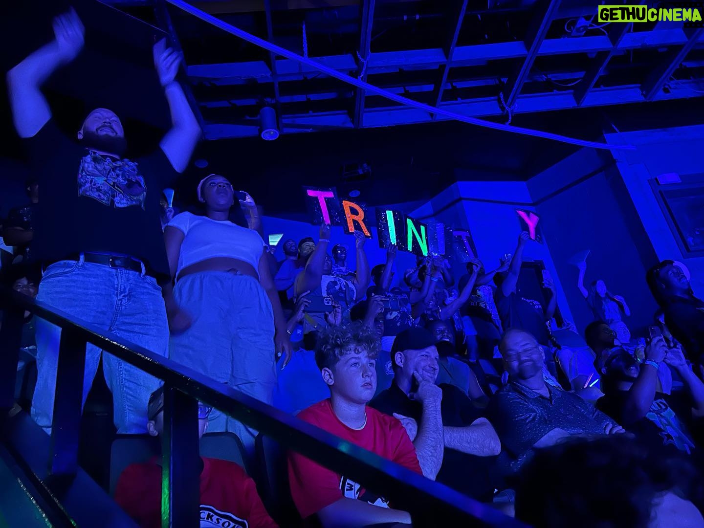 Trinity Instagram - @thereal_christinacole & @sgovintage showed up to #impactwrestling and surprised me with this amazing sign! I saw it instantly!!! I know it took some time making those big neon letters lol yup I teared up can’t even lie 🥹. Y’all being there was more than enough but the sign was the icing on the cake 🤭🤩. Love y’all and thank you so much for always being there for me.