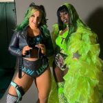Trinity Instagram - 💚🩵 @daniluna_pro came through for me in the clutch tonight! #impactwrestling tune in now 🤗 #SUBCULTURE 🩵 the boys @flashmorganwebster @mandrewsjunior