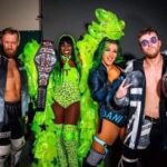 Trinity Instagram - 💚🩵 @daniluna_pro came through for me in the clutch tonight! #impactwrestling tune in now 🤗 #SUBCULTURE 🩵 the boys @flashmorganwebster @mandrewsjunior
