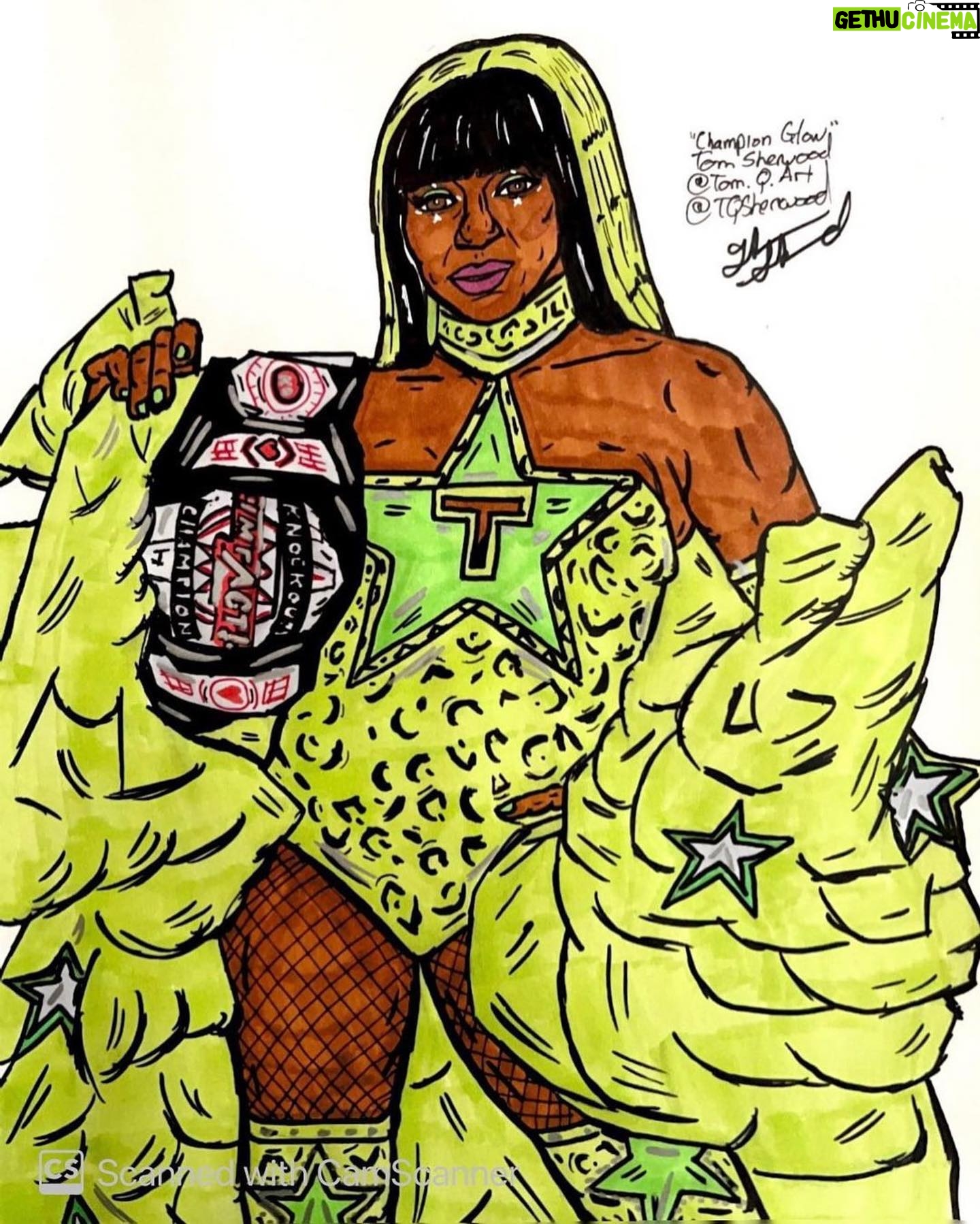 Trinity Instagram - Thank you @tom.q.art!!! “Champion Glow.” A brand new drawing today celebrating the brand new Impact Knockouts Champion @trinity_fatu!! This championship has been a long time coming for Trinity, and she deserves all of the shine and all of the flowers. Defeating Deonna Purrazzo at Slammiversary, Trinity took her rightful crown. Amazing!! Long may the glow reign 🌟 . . . #trinity #trinityfatu #naomi #impact #slammiversary #wwe #wrestling #prowrestling #womenswrestling #art #artwork #fanart #draw #drawing #sketch #sketchbook #illustration #wwefanart #wweart #wrestlingart #artistsoninstagram #artist #sharpie #copic #copicmarker #fanartist #portfolio