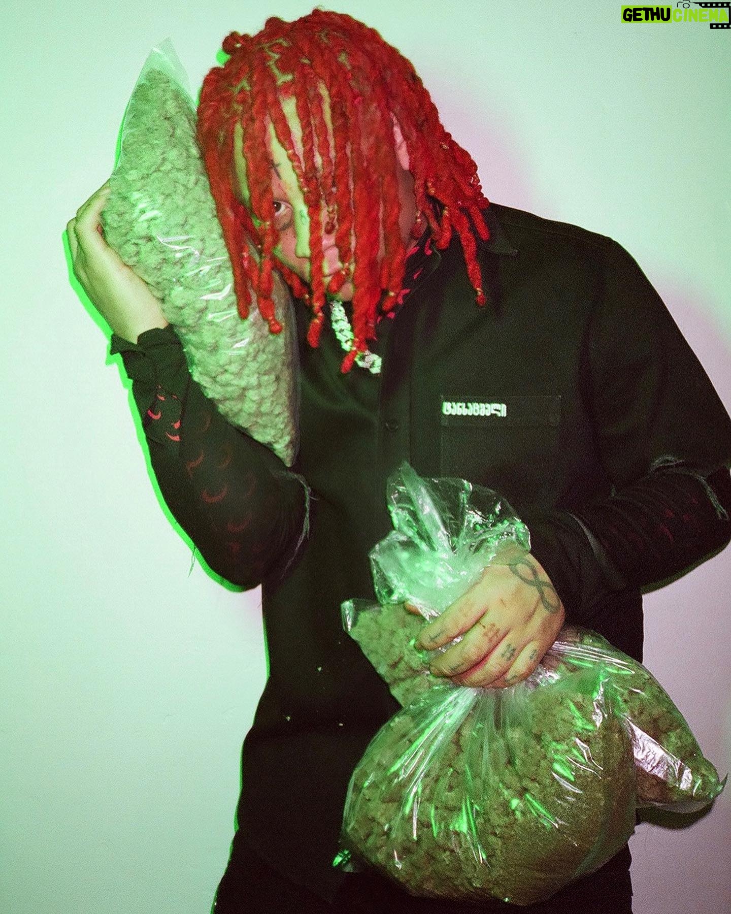 Trippie Redd Instagram - It’s always a trip at night. I love the lonesome feeling of being in the woods at night hearing the trees sing to me thru the wind 🌬