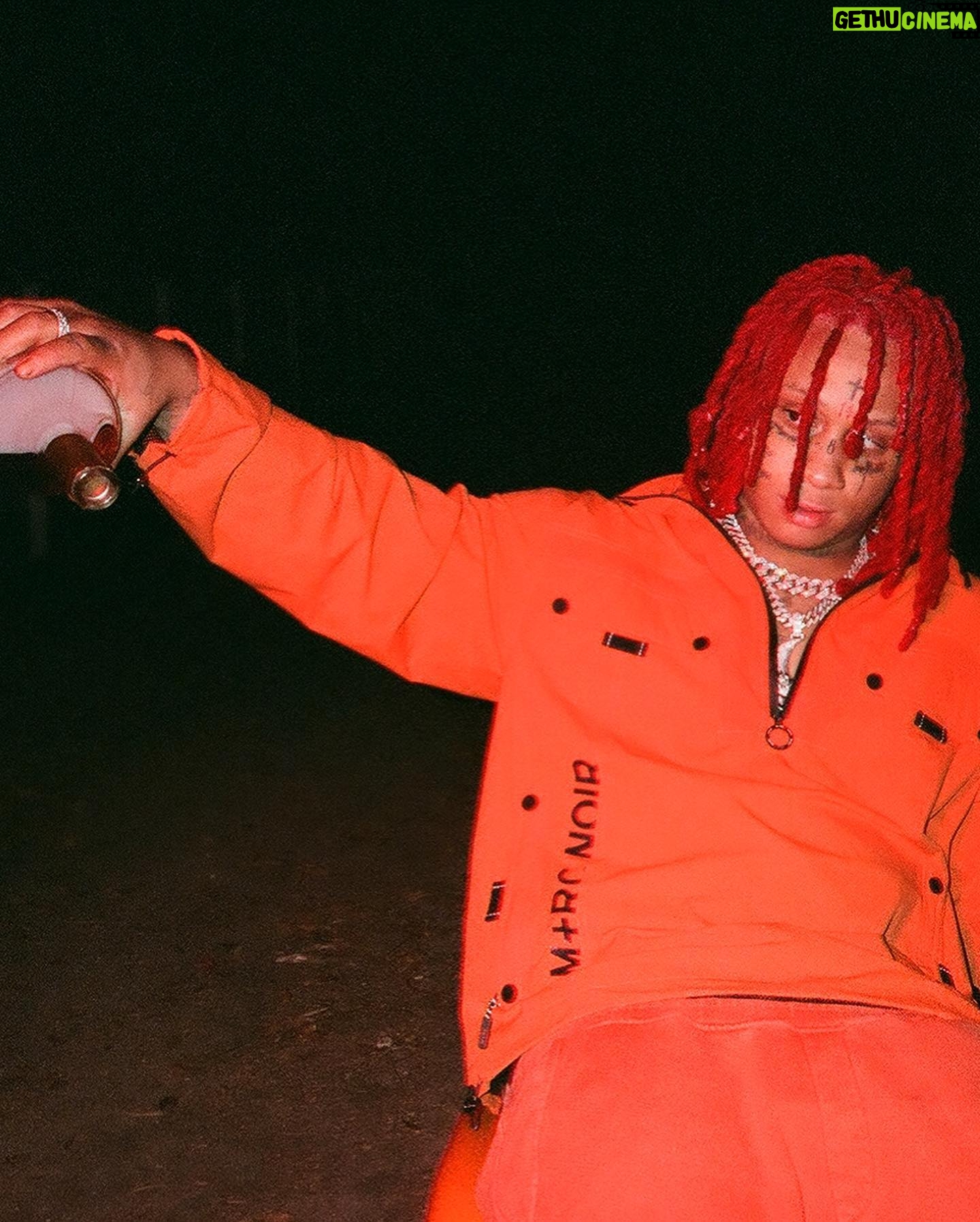 Trippie Redd Instagram - It’s always a trip at night. I love the lonesome feeling of being in the woods at night hearing the trees sing to me thru the wind 🌬