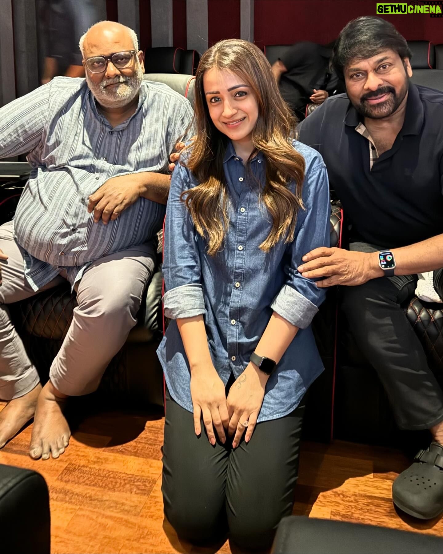 Trisha Instagram - A divine and legendary morning indeed! #vishwambhara 👑🧿