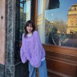 Tsubasa Honda Instagram - ❤️‍🔥 ふわふわニット！ おいしいチーズ！ #満喫　#paris
